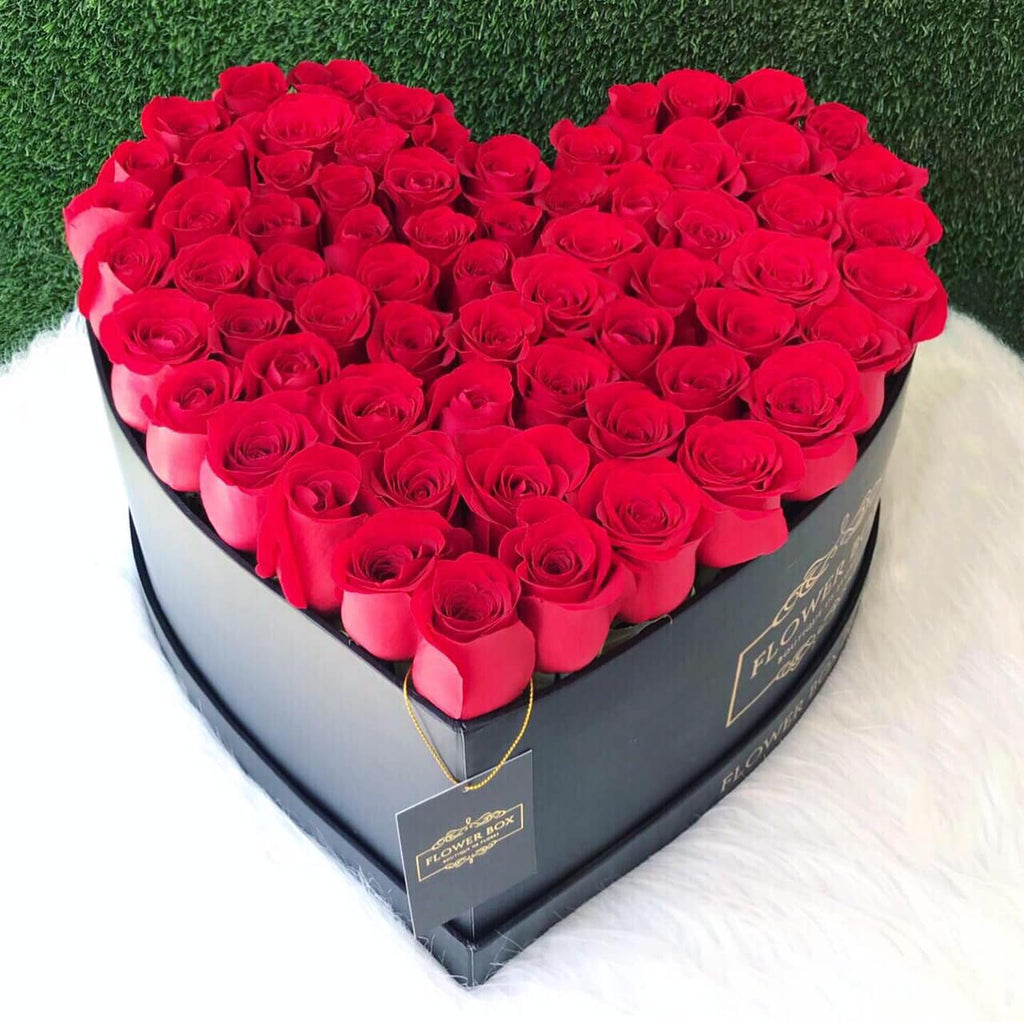 Heart Box Extra Grande Rosas Rojas