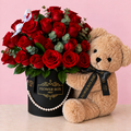 Pack Deluxe Box 30 Rosas +Peluche
