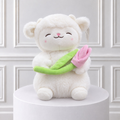 Peluche Cordero Oveja Con Tulipán Rosado