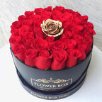 Hat Premium Box 30 rosas + Gold Rose