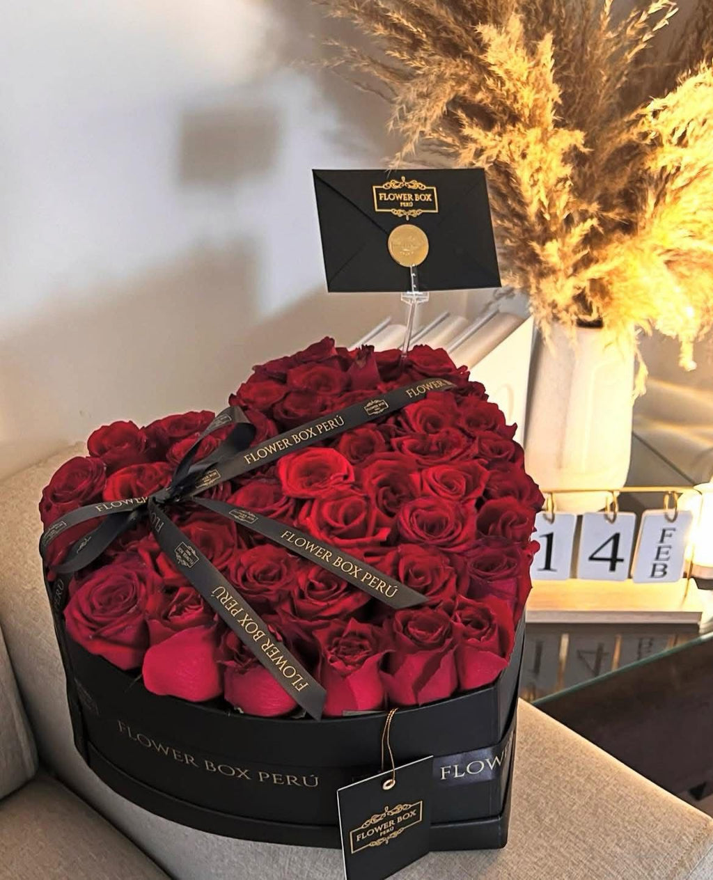 Heart Box 24 Rosas Rojas