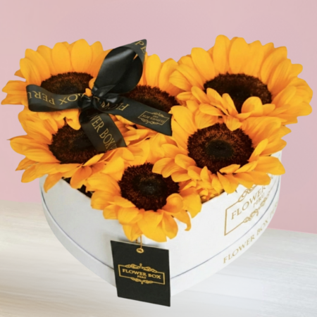 Heart Box Medium Girasoles
