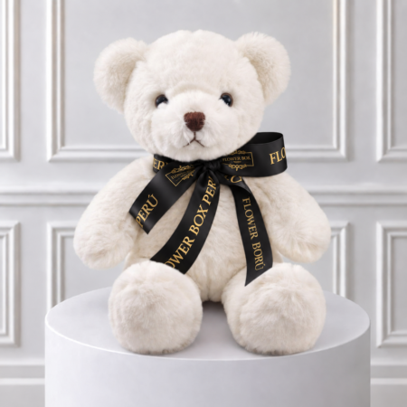 Osito de Peluche Blanco Flower Box ®